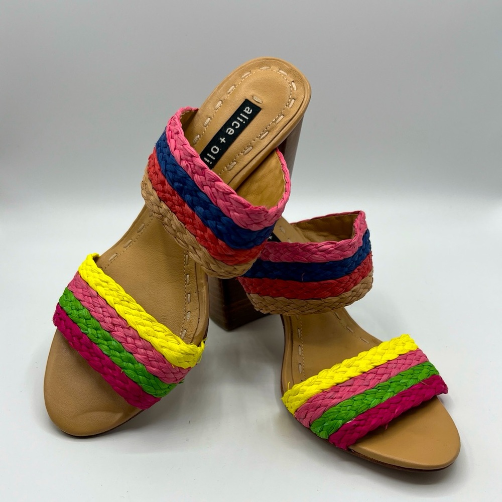 Alice + Olivia Women's Multicolor Braided Sandals